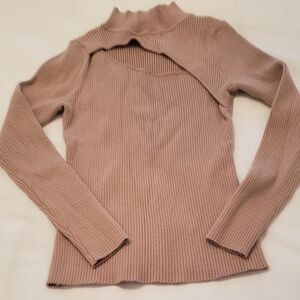 Ribbed Sweater - Beige